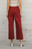 Sadie Wide Leg Pants in Brick FINAL SALE