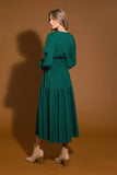 POSH PRESENCE WOVEN MIDI DRESS