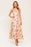 CARLYN MIDI DRESS MUSTARD FLORAL