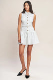 ON POINT MOMENT WHITE MINI DRESS