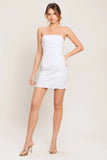 CITY TO COAST WHITE DENIM MINI DRESS