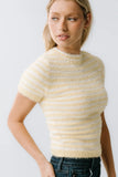 Mazie Fuzzy Sweater in Yellow