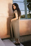 Saxton Maxi Dress in Olive FINAL SALE