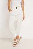 Bella Straight Leg Jeans in Cream FINAL SALE