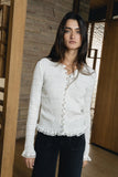Warren Smocked Blouse in Ivory