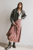 Pippin Plaid Maxi Skirt in Red FINAL SALE