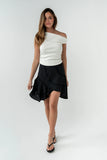 Susanna Asymmetrical Top in White