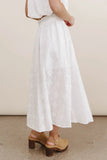 Bridget Embroidered Midi Skirt FINAL SALE