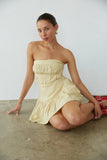 Indie Open Back Linen Mini Dress