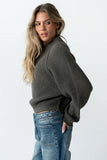 Shayla Knit Sweater in Charcoal