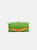 Womens Mini Flap Genuine Leather Clutch Bags with Crossbody Strap