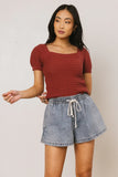 Lewis Knit Sweater in Marsala FINAL SALE