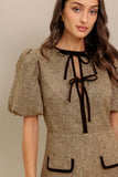 MADEMOISELLE MODE TWEED MINI DRESS FINAL SALE