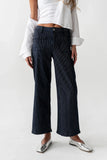 Ariana Striped Wide Leg Jeans