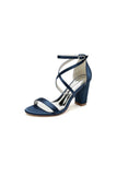 Simple Open Toe Cross Strap High Heels