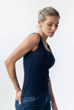 Apollo Knit Tank Top in Navy