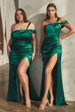 Adelaide Gown Satin One Shoulder Dress