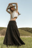 Kenzington Tiered Skirt Black