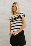 Whitney Crocheted Sweater Top FINAL SALE