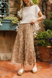 Tallulah Floral Pants in Mocha FINAL SALE
