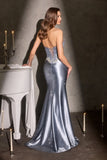 Jeanette Gown Crystal Embellished Dress With Overskirt