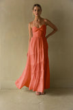 Donna Twist Front Maxi Dress