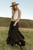 Kenzington Tiered Skirt Black