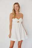 Mairella Twist Front Eyelet Mini Dress