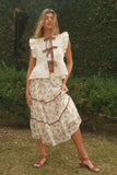 Inara Floral Midi Skirt FINAL SALE