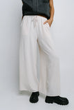 Salma Wide Leg Pants in Oatmeal