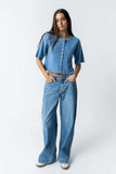 Macey Knit Sweater in Blue