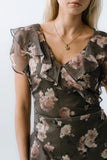 Kensie Ruffle Maxi Dress