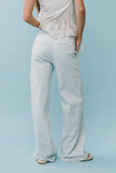 Kendall Striped Wide Leg Jeans