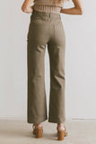 Sable Straight Leg Pants in Olive FINAL SALE