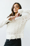 Joseph Knit Sweater in Ivory