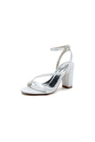 Elegant Block Heel Strappy Sandals with Ankle Strap