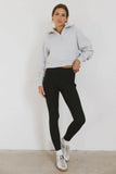 Alyssa Half Zip in Heather Grey FINAL SALE