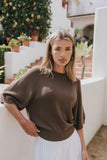 Camille Oversized Sweater in Brown