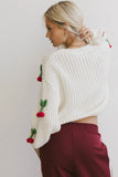 Cherry Knit Sweater FINAL SALE