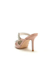 Champagne Pointed Toe Wedding Shoes with Rhinestone