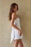 Halsey Jacquard Bow Mini Dress