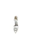 Rhinestone Pointed Toe Ankle Strap Buckle Chunky Heel