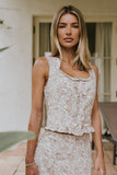 Elise Floral Ruffle Tank