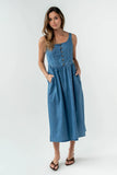 Jacklyn Denim Midi Dress