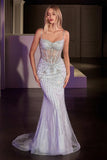 Gale Gown Sweetheart Crystal Beaded Prom Gown