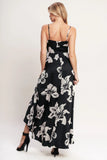 ETERNAL FLORA BLACK MAXI DRESS FINAL SALE