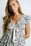 River Ruffle Midi Dress