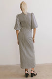 Alex Gingham Dress in Black FINAL SALE