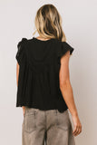 Leia Blouse in Black FINAL SALE