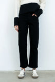Reya Straight Leg Jeans in Washed Black